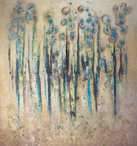 Abstract painting by Alain Trocher, N° 10