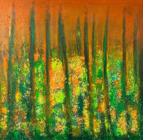 Abstract painting by Alain Trocher, N° 11