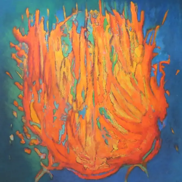 Abstract painting by Alain Trocher, N° 13