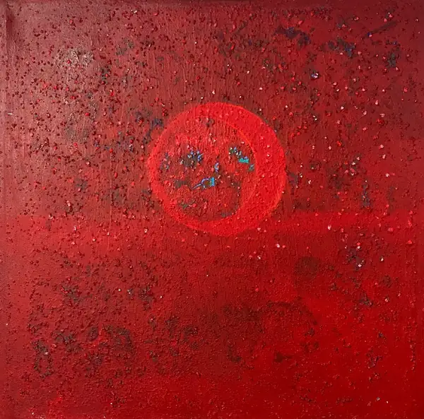 Abstract painting by Alain Trocher, N° 15