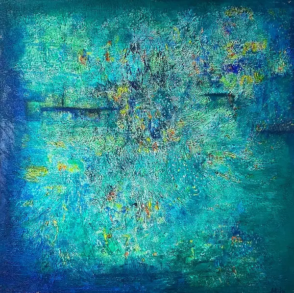 Abstract painting by Alain Trocher, N° 16