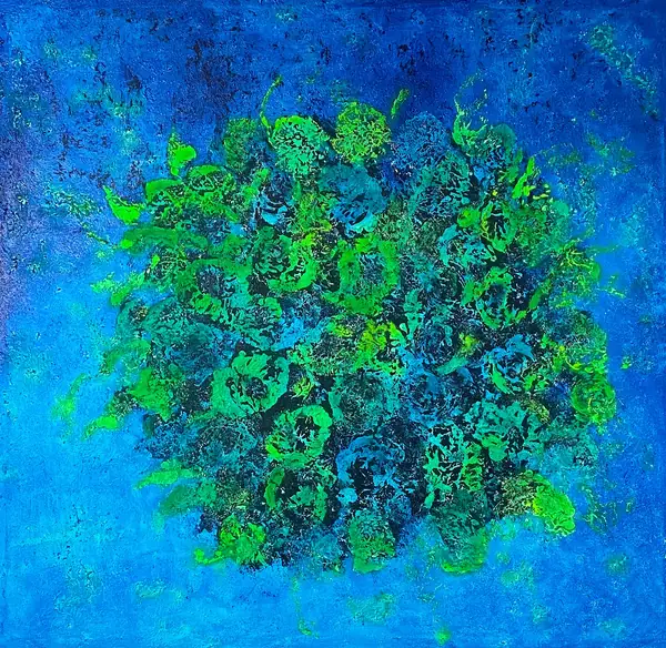 Abstract painting by Alain Trocher, N° 2