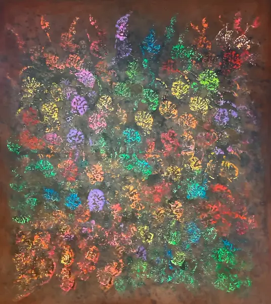 Abstract painting by Alain Trocher, N° 18