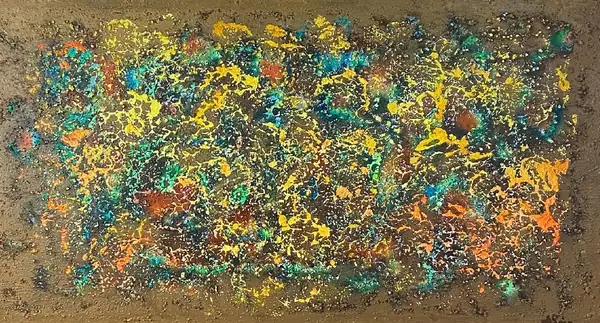 Abstract painting by Alain Trocher, N° 19