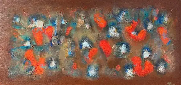 Abstract painting by Alain Trocher, N° 20