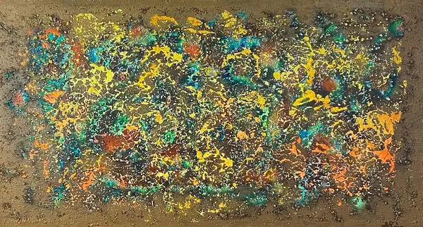 Abstract painting by Alain Trocher, N° 7