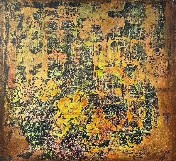 Abstract painting by Alain Trocher, N° 22