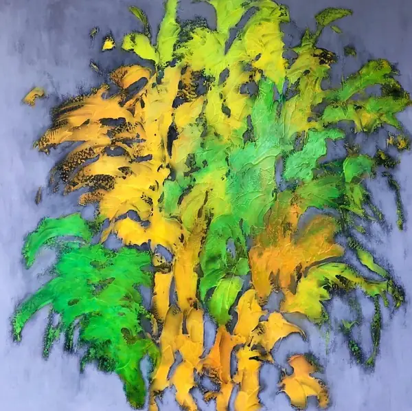 Abstract painting by Alain Trocher, N° 23