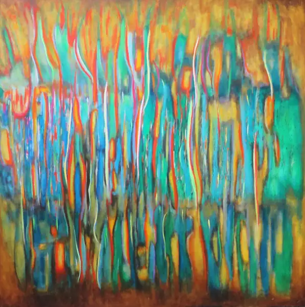 Abstract painting by Alain Trocher, N° 24