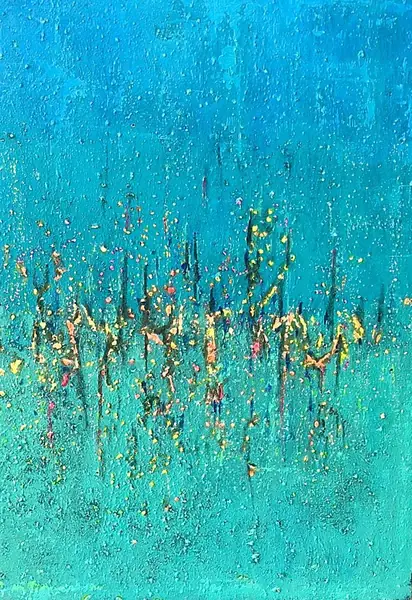 Abstract painting by Alain Trocher, N° 27